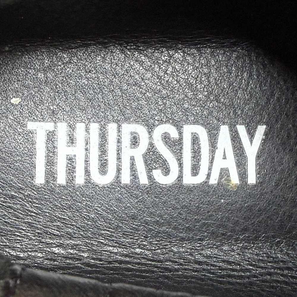 Thursday Premier Sneaker Womens 9.5 Black Leather Low Top Modern Minimalist Walk